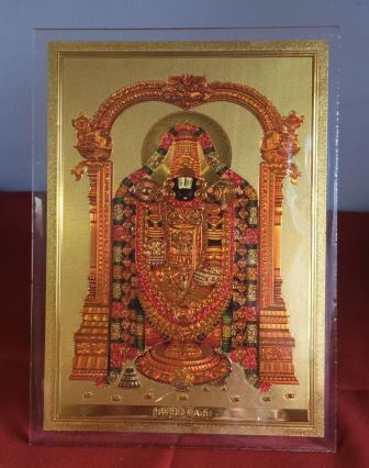 Acrylic Photo Frame of Tirupati Balaji - 7.7"