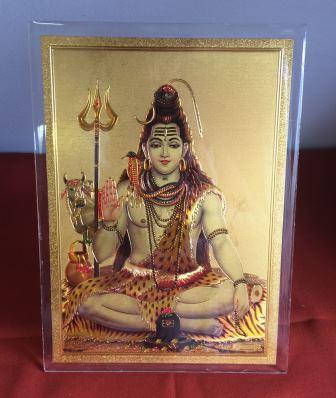 Acrylic Photo Frame of Lord Shivji - 7.7" Acrylic Photo Frame of Lord Shivji - 7.7"