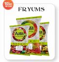 Aara Fryums Fry & Eat Round FDA Approved Color – 400 GM