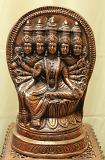 Artistic Black Metal Statue of Goddess Gayatri Mata 22" Artistic Black Metal Statue of Goddess Gayatri Mata 22"