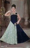 Blue Velvet Gown for Young Girls Blue Velvet Gown for Young Girls