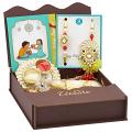GIFT HAMPER - Lustrous Bhaiya Bhabhi Rakhi Made With Pearl and Kundan GIFT HAMPER - Lustrous Bhaiya Bhabhi Rakhi Made With Pearl and Kundan
