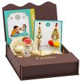 GIFT HAMPER - Antique Butterfly Bhaiya Bhabhi Rakhi 
