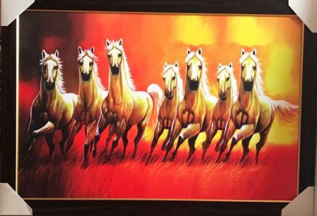 Acrylic Photo Frame of Horses in Sunset # 4 - 20 x 30"