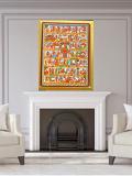 HANUMAN CHALISA Panchamuki Yantra Pooja/Home Decor/Wedding gift/EvilEye 