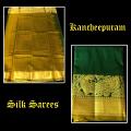 Green with Golden shade Kanchipuram Silk Sarees