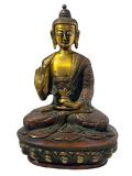 Blessing Lord Buddha Brass Statue 8.1" Blessing Lord Buddha Brass Statue 8.1"