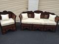 Handcarved Egyptian Style Sofa Set 5 Seater (3 Pcs)