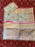 Tissue Banarasi Jamdani Saree – Ivory Gold with Multicolor Woven Motifs Tissue Banarasi Jamdani Saree – Ivory Gold with Multicolor Woven Motifs