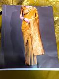 Gold n Silver Pure Silk Saree