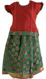 Green and Red Pattu Pavada Pattu Parikini - Size 20 ( 3yrs to 4yrs ) Green and Red Pattu Pavada Pattu Parikini - Size 20 ( 3yrs to 4yrs )