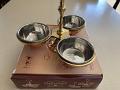 Copper & Stainless Steel 3 Compartment Dish Set (La Coppera) Copper & Stainless Steel 3 Compartment Dish Set (La Coppera)