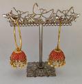 Jumka Earings - Gold With diamond & pearls