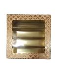 Fancy Sweets Boxes in Peach Golden Design W/ Window - 500 Gm