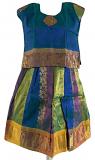 Multicolor Silk Pattu Pavada Langa Dress Girls 1 to 2 Years