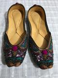 Colorful Women's Punjabi Jutti  Khussa Shoes w/ Sequin Work