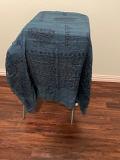 Blue Printed Prayer Shawl Blue Printed Prayer Shawl