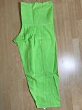 Plain Parrot Green Cotton Salwar XL