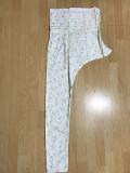 Relaxing Cotton White, Radium Thread Embroidered Design Churidar Pants