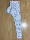 Relaxing Cotton Blue, White Thread Embroidered Design Churidar Pants
