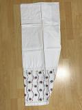 White Cotton XL Size  Embroidered Salwar / Pant