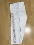 Embroidered Cotton White Salwar Pants XL Embroidered Cotton White Salwar Pants XL