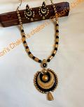 Gold n Black Terracotta necklace-Eco Friendly Hand-made Party wear jewelry Gold n Black Terracotta necklace-Eco Friendly Hand-made Party wear jewelry