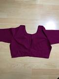 Dark Magenta Cotton Blouse w/ Front Open (Sizes: 42, 46) Dark Magenta Cotton Blouse w/ Front Open (Sizes: 42, 46)
