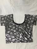 Silver Black Design Streachable Blouse