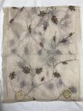 Light Cream  Embroidered Shoulder Fancy Stole In Net