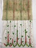 Light Radium Yellow Embroidered Sholder Fancy Stole In Net Light Radium Yellow Embroidered Sholder Fancy Stole In Net