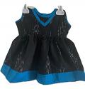 Black and Blue Frock for New Born Infant Girls Black and Blue Frock for New Born Infant Girls