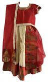 Pretty White & Red Langa Voni - Size 24 for 5 to 6 Year Girls Pretty White & Red Langa Voni - Size 24 for 5 to 6 Year Girls