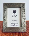 Picture Frame with Carved Rustic Metal Rimming