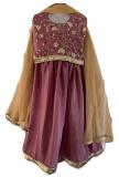 Attractive Onion Color Crepe Lehenga Choli Girls 7 to 8 Year Dress