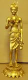 Large Artistic Golden Brass Murti Statue of Lord Swami Narayan 24"
