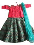 Pretty Green & Pink Kids Lehenga Choli Girls 5 to 6 Year Old Pretty Green & Pink Kids Lehenga Choli Girls 5 to 6 Year Old