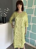 Ideal Green Colored Party Wear Embroidered Silk Long Kurti