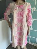 Pleasant Pink and White Color Casual Wear Tye Die Cotton Kurthi Pleasant Pink and White Color Casual Wear Tye Die Cotton Kurthi