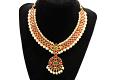 Traditional Kemp Stone Red Short Necklace