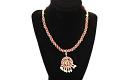 Simple Red Kemp Stone Short Necklace Simple Red Kemp Stone Short Necklace