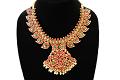 Tradational Red Kemp Stone Short Necklace