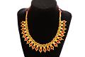 Red Meena Enamel Necklace