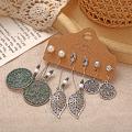 3 Pair Bohemian Earring Style 1 3 Pair Bohemian Earring Style 1