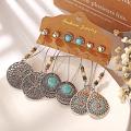 3 Pair Bohemian Earring Style 9 3 Pair Bohemian Earring Style 9