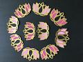 Set of 10 Pcs Pink Shade Paper Craft Lotus for Decorations