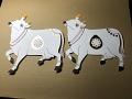 Dozen (12pcs) Pichwai cow cutouts for backdrop decorations for Vrathas pooj