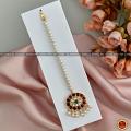 KEMP TIKKA | PEARLS OVAL | CLASSICAL DANCE JEWELRY KEMP TIKKA | PEARLS OVAL | CLASSICAL DANCE JEWELRY