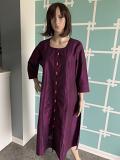 Desirable Purple Colored Raw Silk Kurti