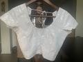 Size 36 White Sequins Blouse 